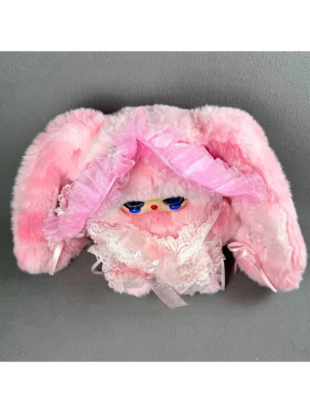 Baby Three 400% Sun Blossom Pink Bunny Plush RARE EYES!